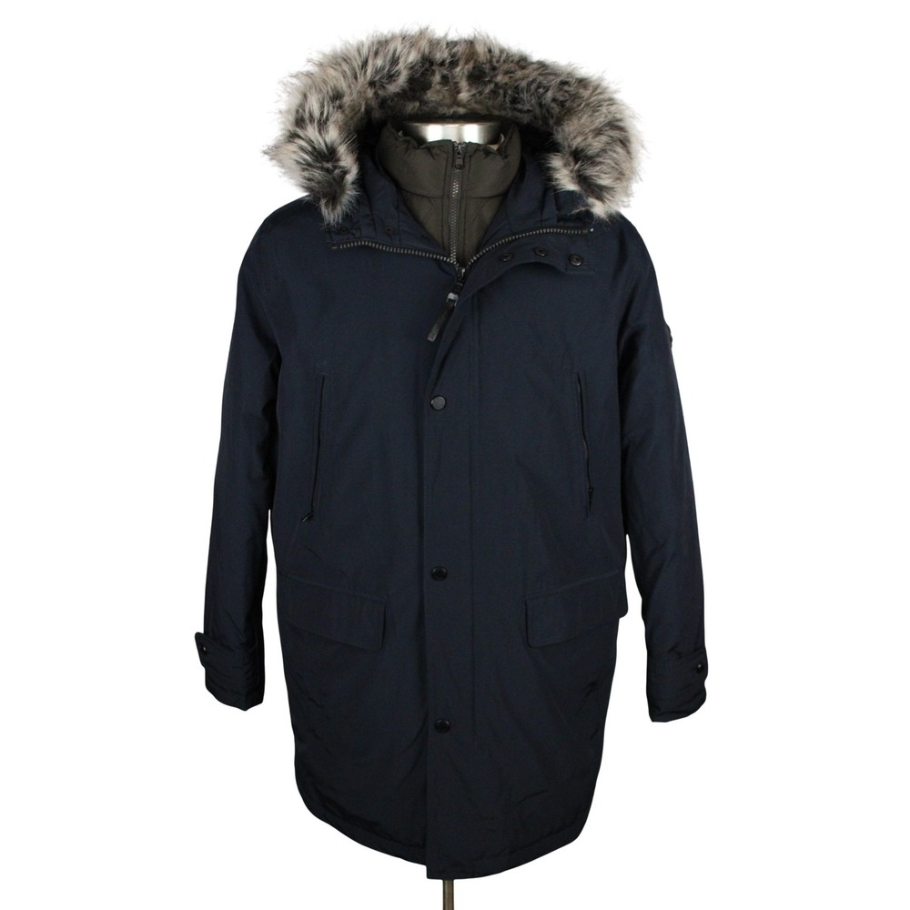 Michael Kors Coat Mens L Heavyweight Hooded Snorkel Parka with Bib MMK791896